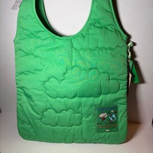 Coachtopia Loop Flat Tote, Cloud Quilting Green NWT Bag